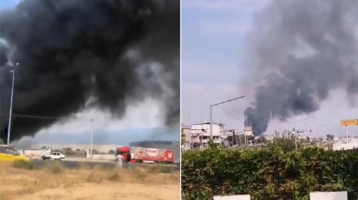 İzmir'de palet fabrikasında yangın 